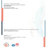 Certificado de Calidad ISO 9001:2015